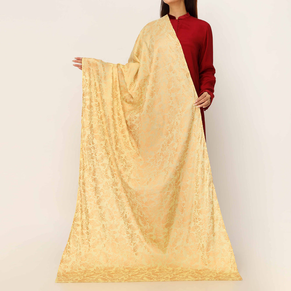 Yellow Plain Chiffon Dupatta PD5501