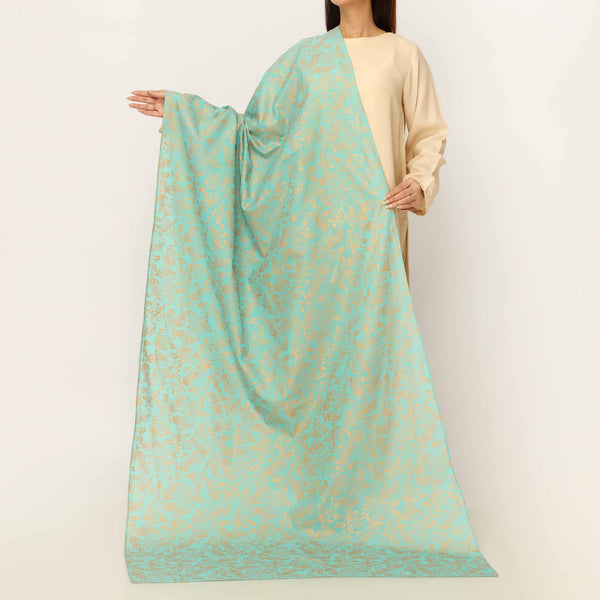Green Plain Chiffon Dupatta PD5504