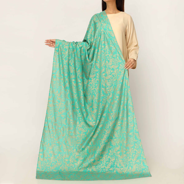 Green Plain Chiffon Dupatta PD5512