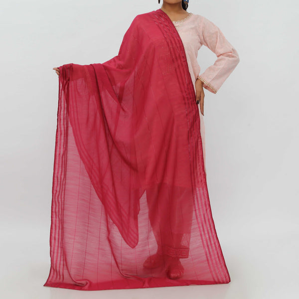 Red Monark Poly Cotton Duppata PD5541