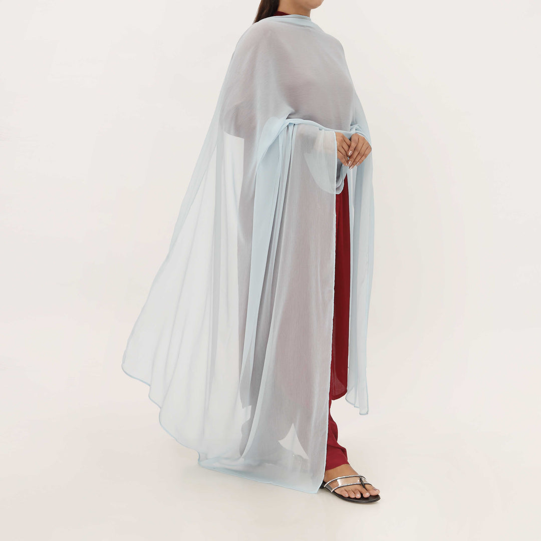 Blue Dyed Chiffon Dupatta PD5578