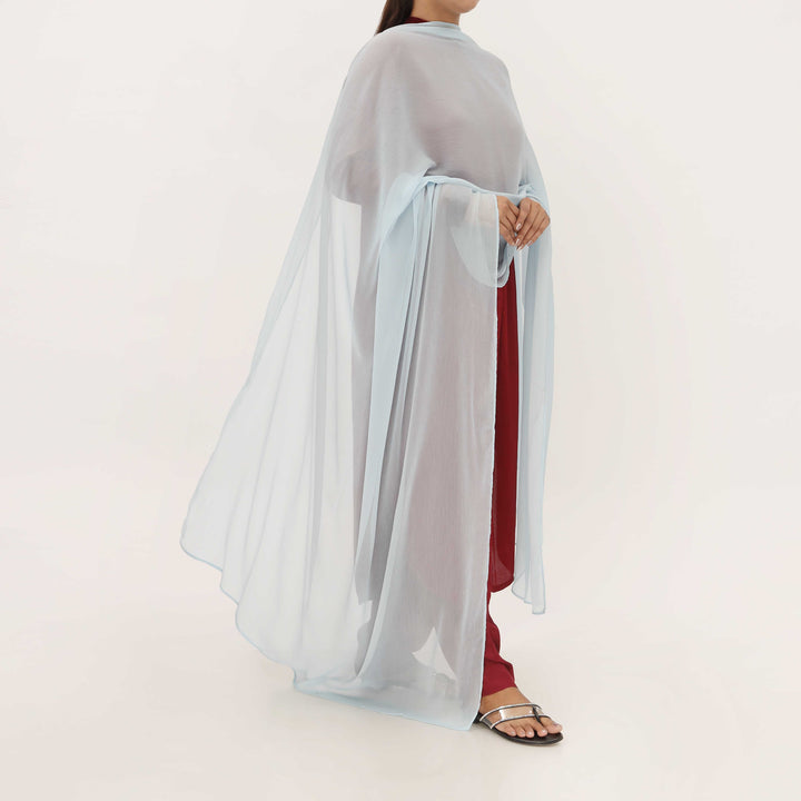 Blue Dyed Chiffon Dupatta PD5578