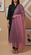 Purple Dyed Organza Dupatta PD6033