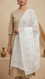 White Embellished Cotton Shawl PD6064
