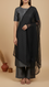 Black Embellished Chiffon Dupatta PD6077
