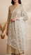 White Embellished Net Dupatta PD6078