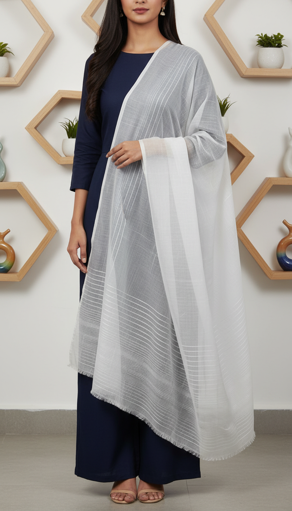 Cream Summer Stole PD6081