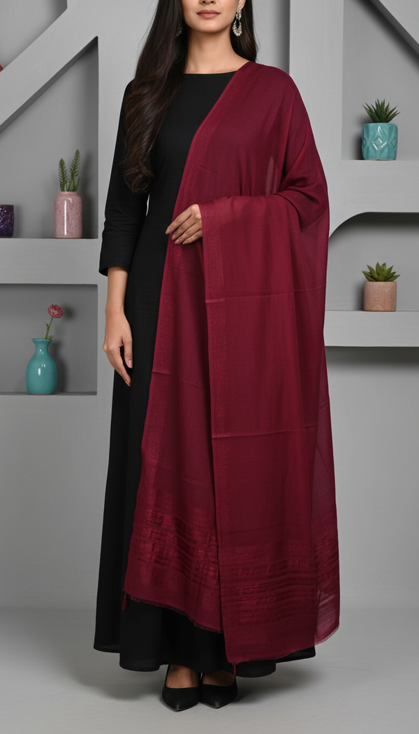 Maroon Summer Stole PD6082