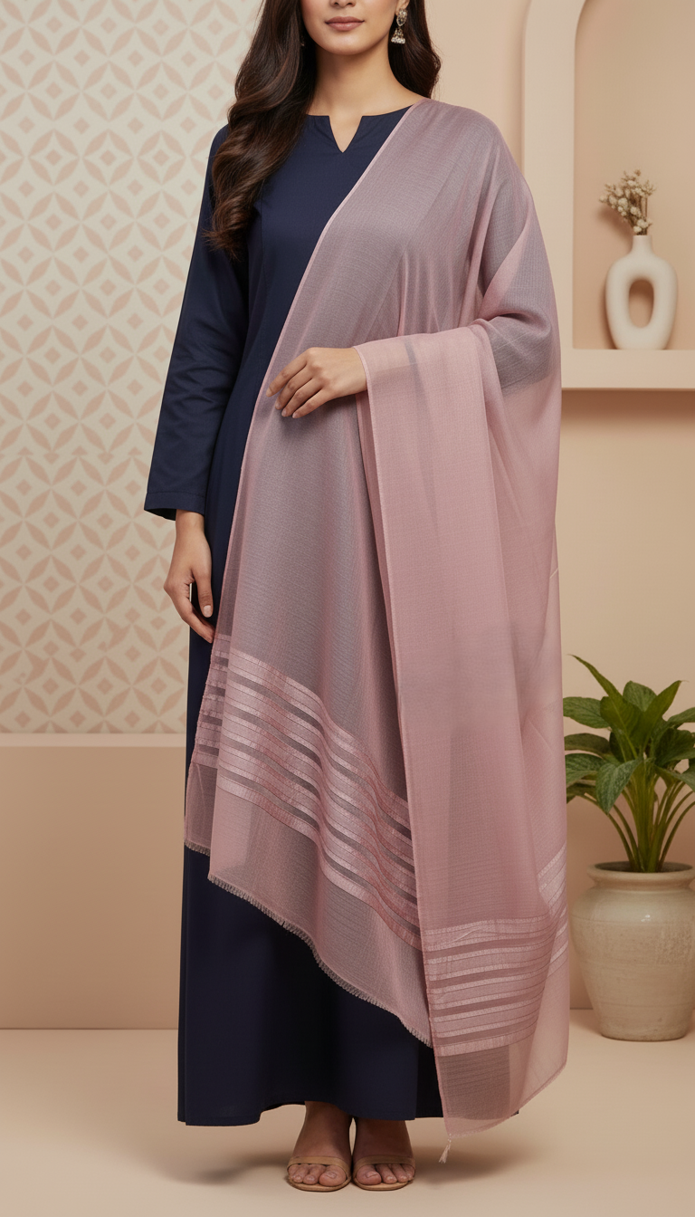 Tea Pink Summer Stole PD6082