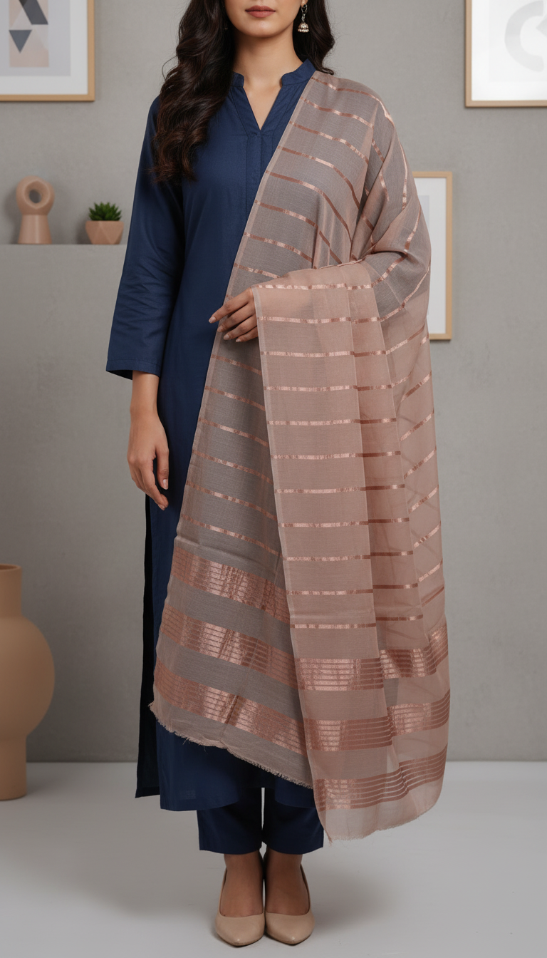 Brown Summer Stole PD6083
