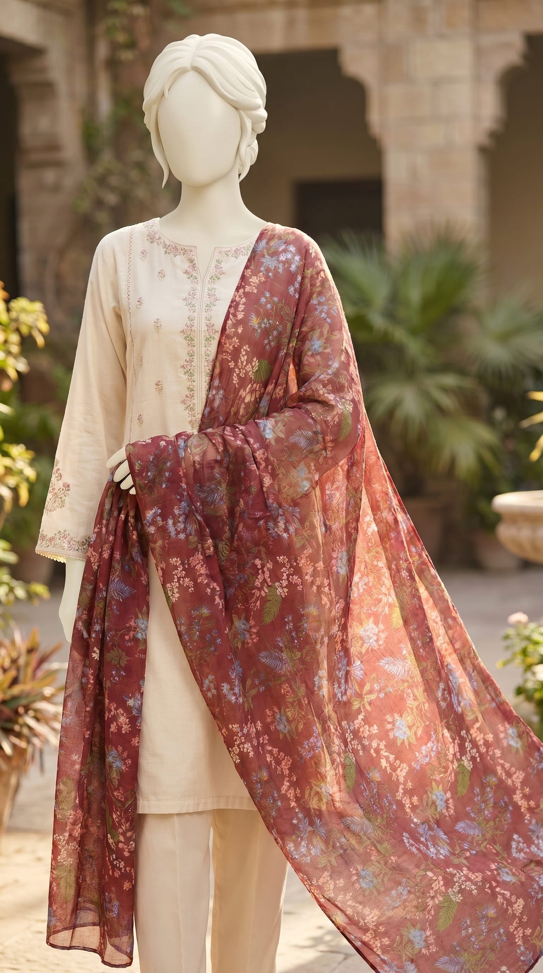 Maroon Stole PD609005