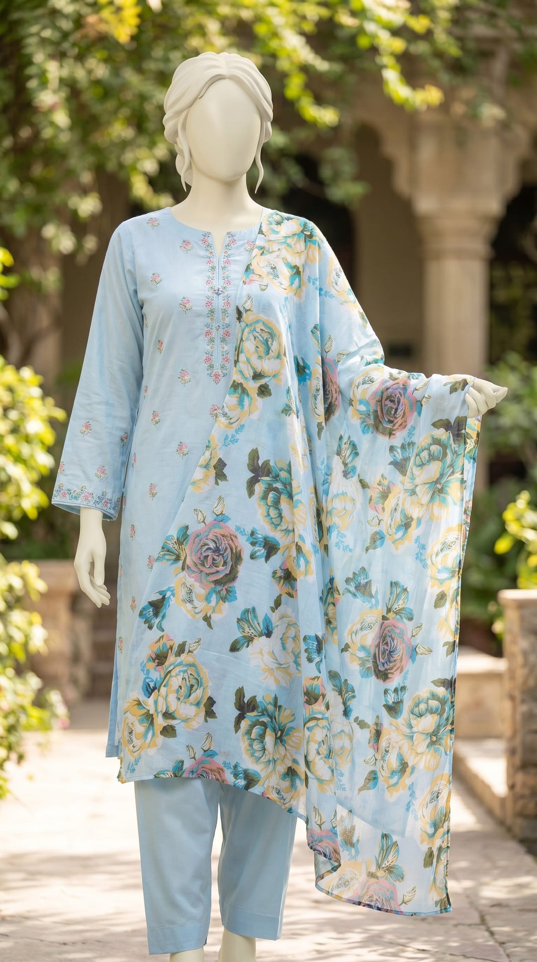 SkyBlue Stole PD609290