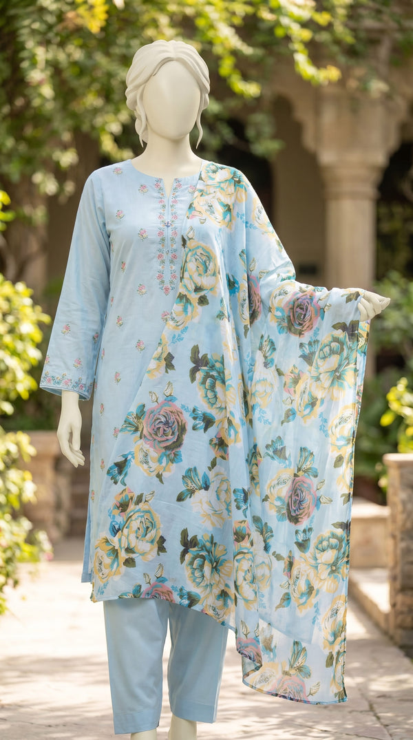 SkyBlue Stole PD609290