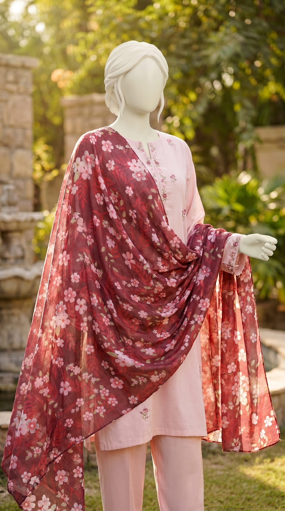 Maroon Stole PD609305