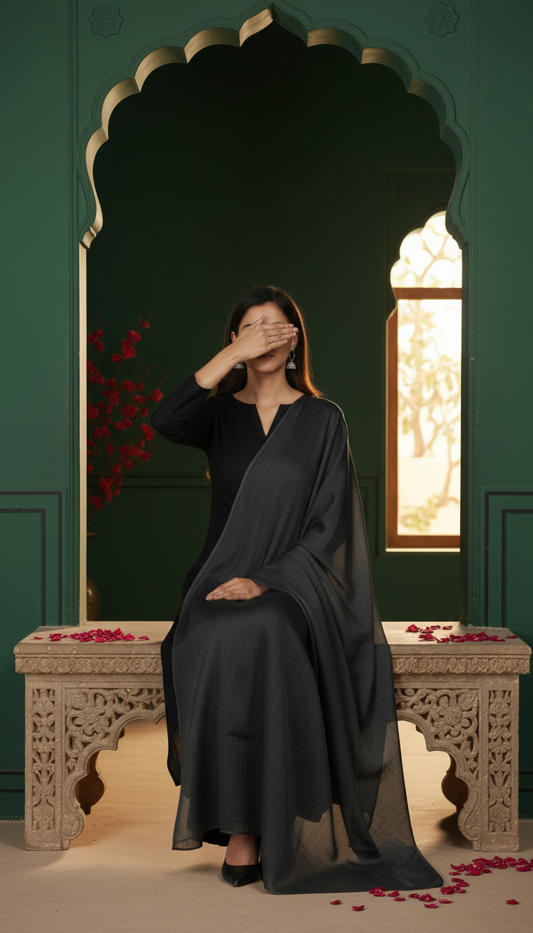 Black Summer Stole PD6107