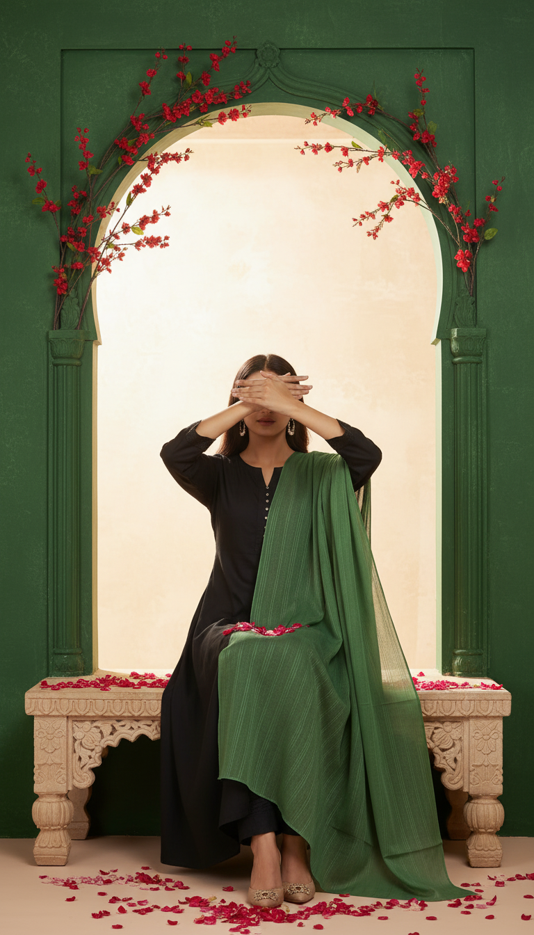 Green Summer Stole PD6107