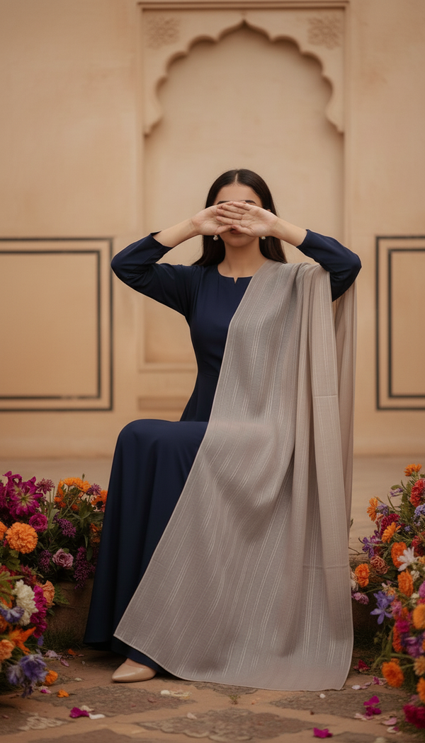 Beige Summer Stole PD6107