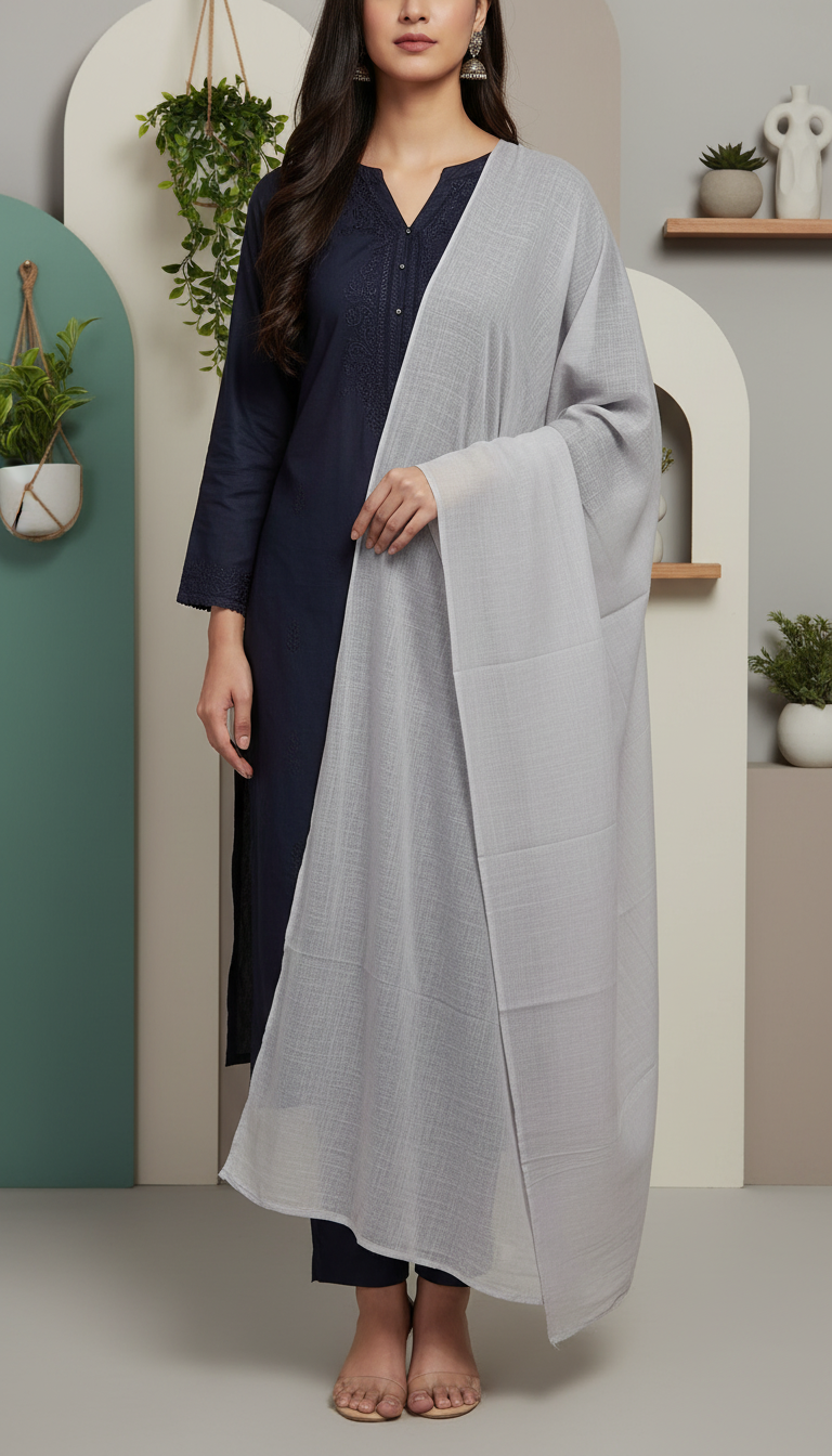 Khaki Summer Stole PD6108