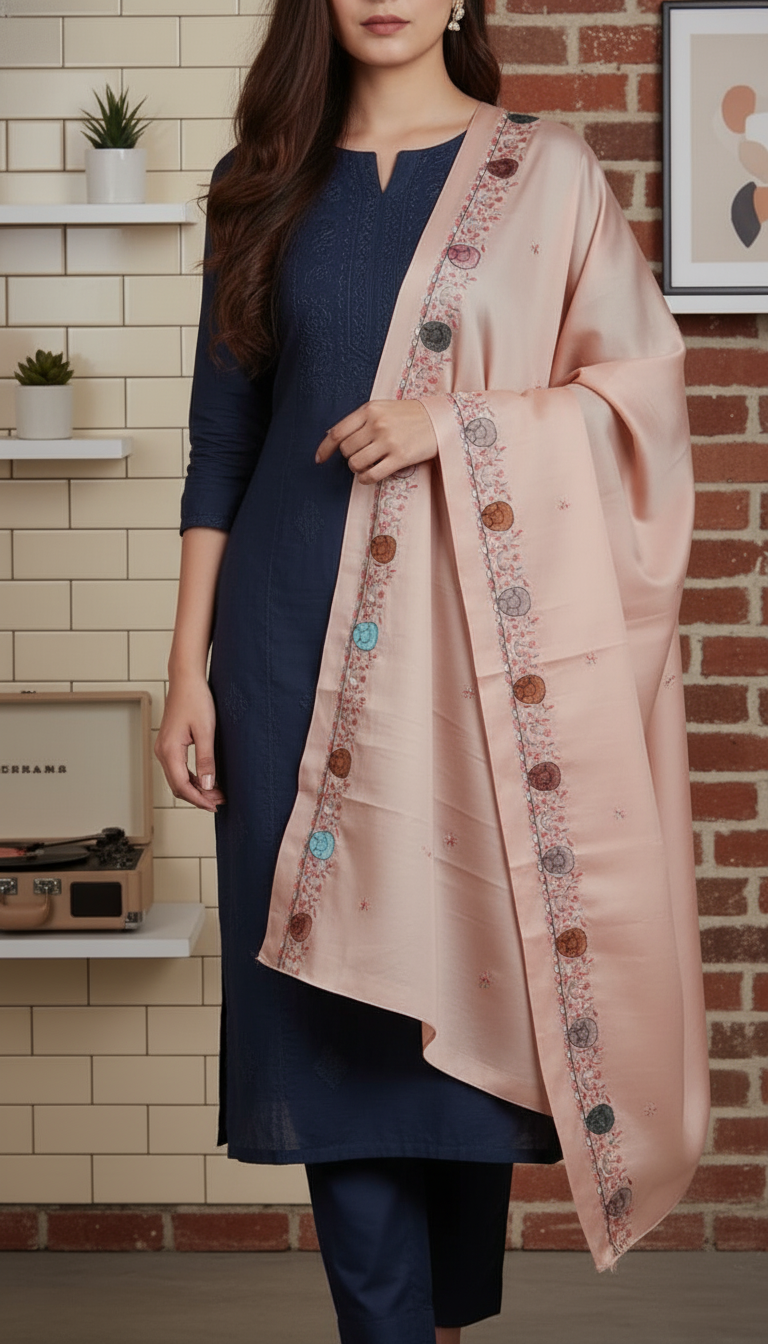 Beige Summer Shawl PD6111