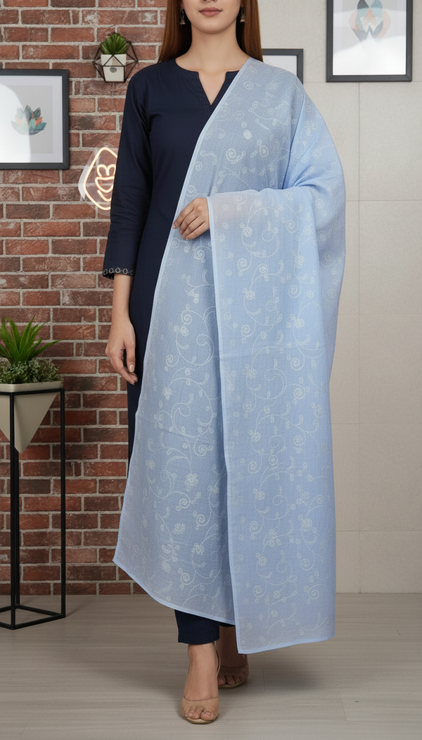 White Summer Shawl PD6112
