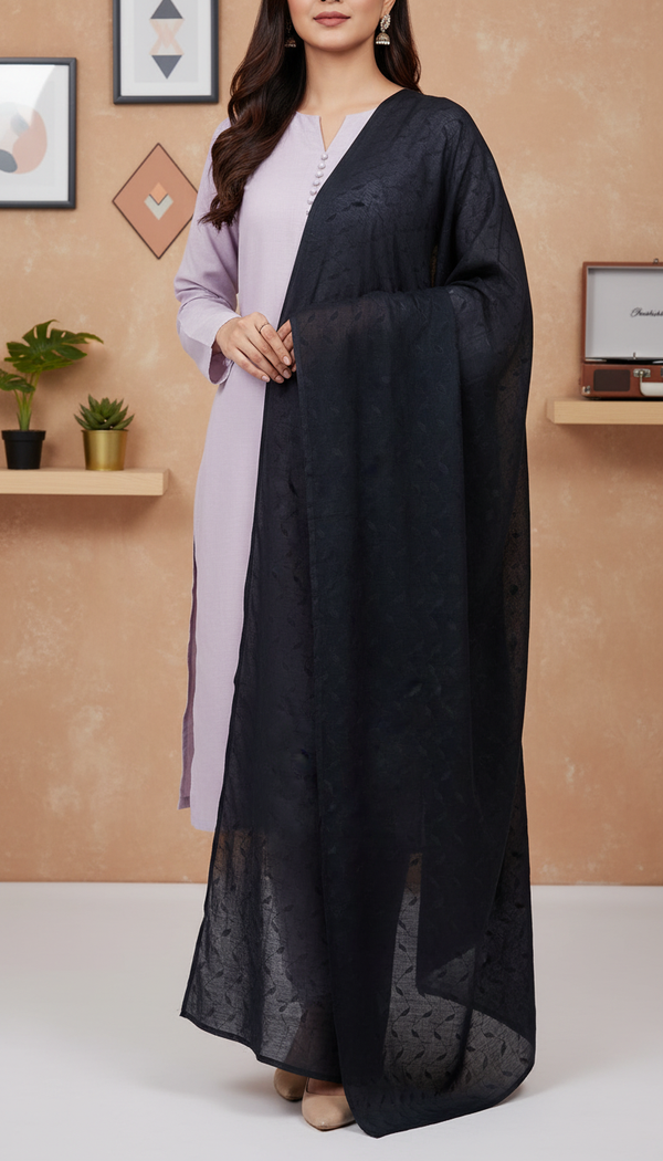 Black Summer Shawl PD6116