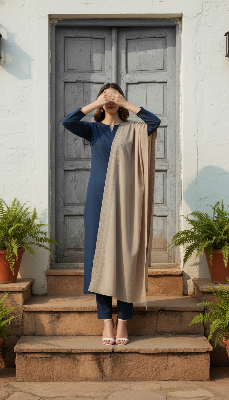 Peach Summer Shawl PD6118