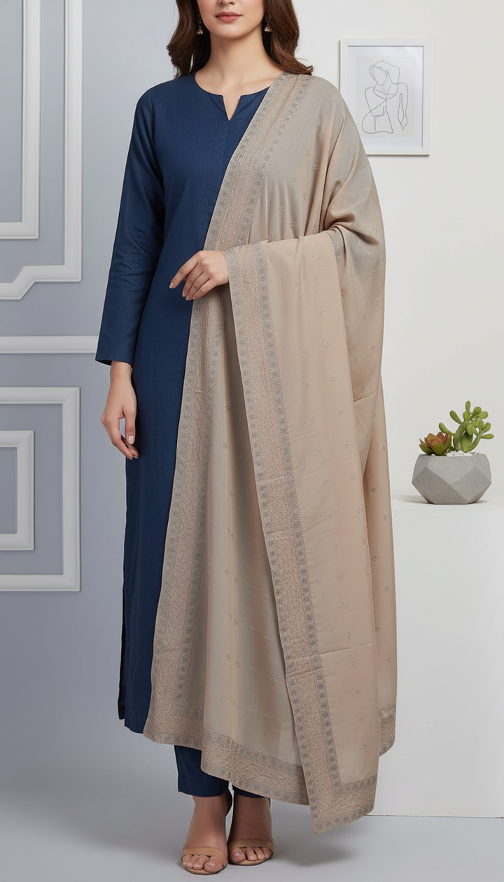 Peach Summer Shawl PD6118