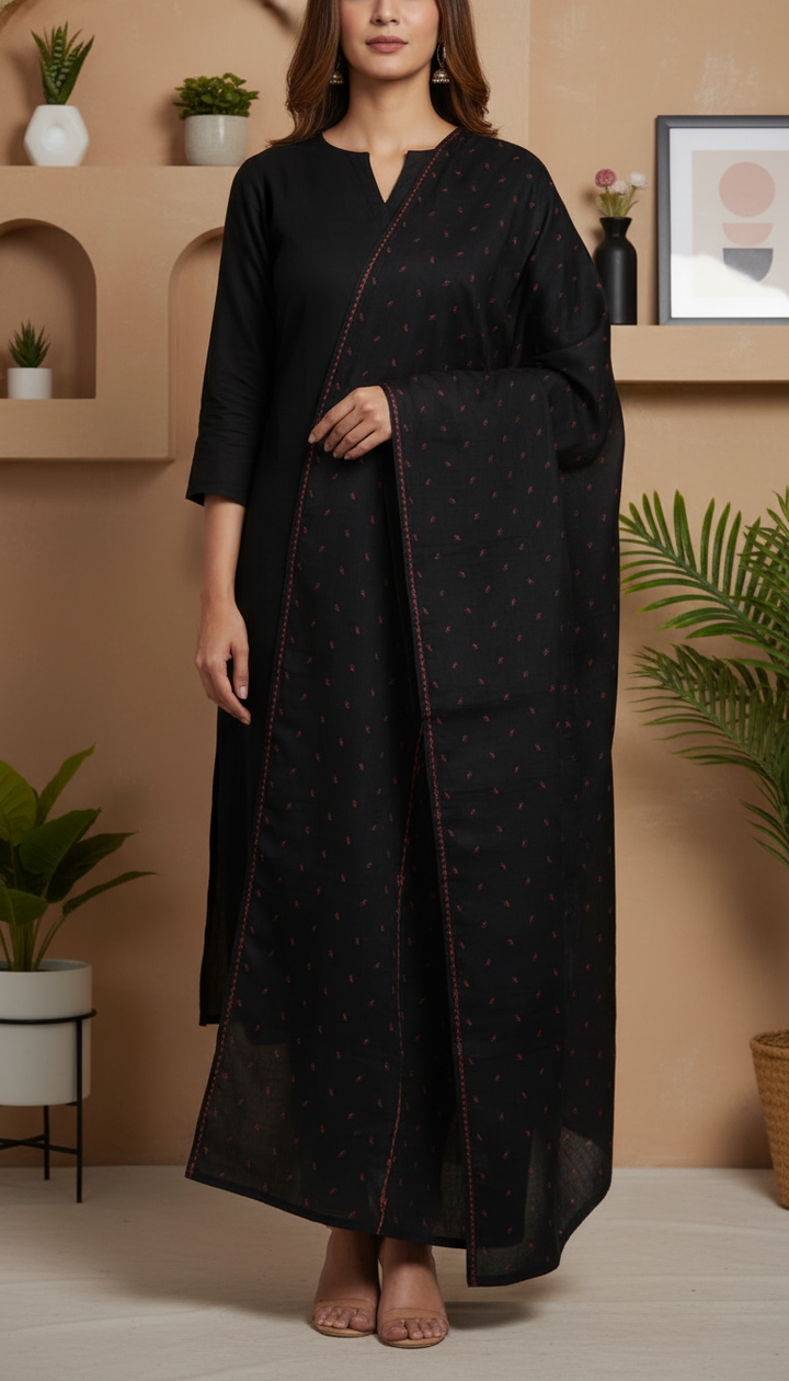 Black Summer Shawl PD6121