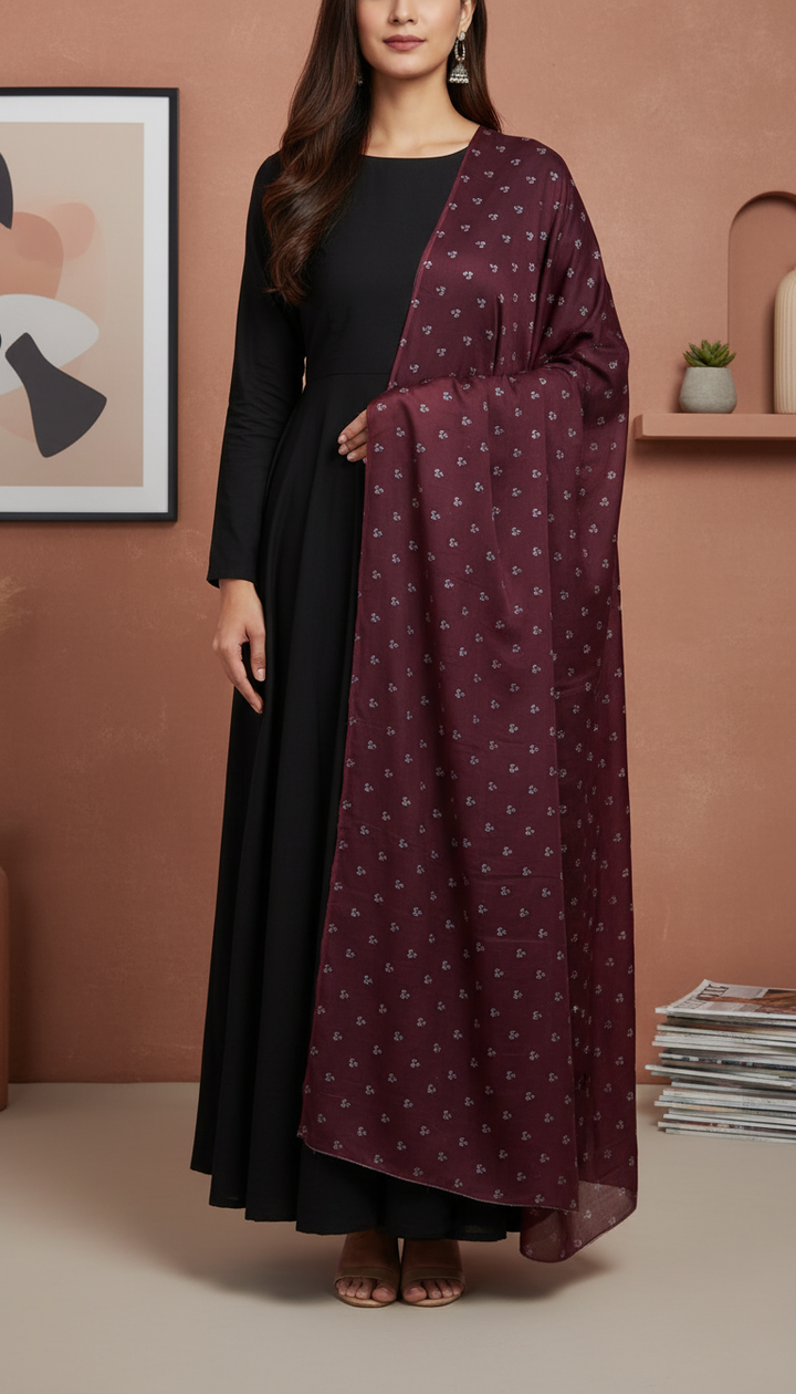 Maroon Summer Shawl PD6121