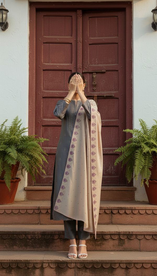 Beige Summer Shawl PD6124