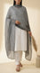 Black Plain Chiffon Dupatta PD613101
