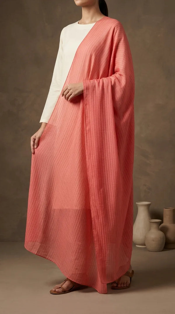 Red Cotton Dupatta PD617413