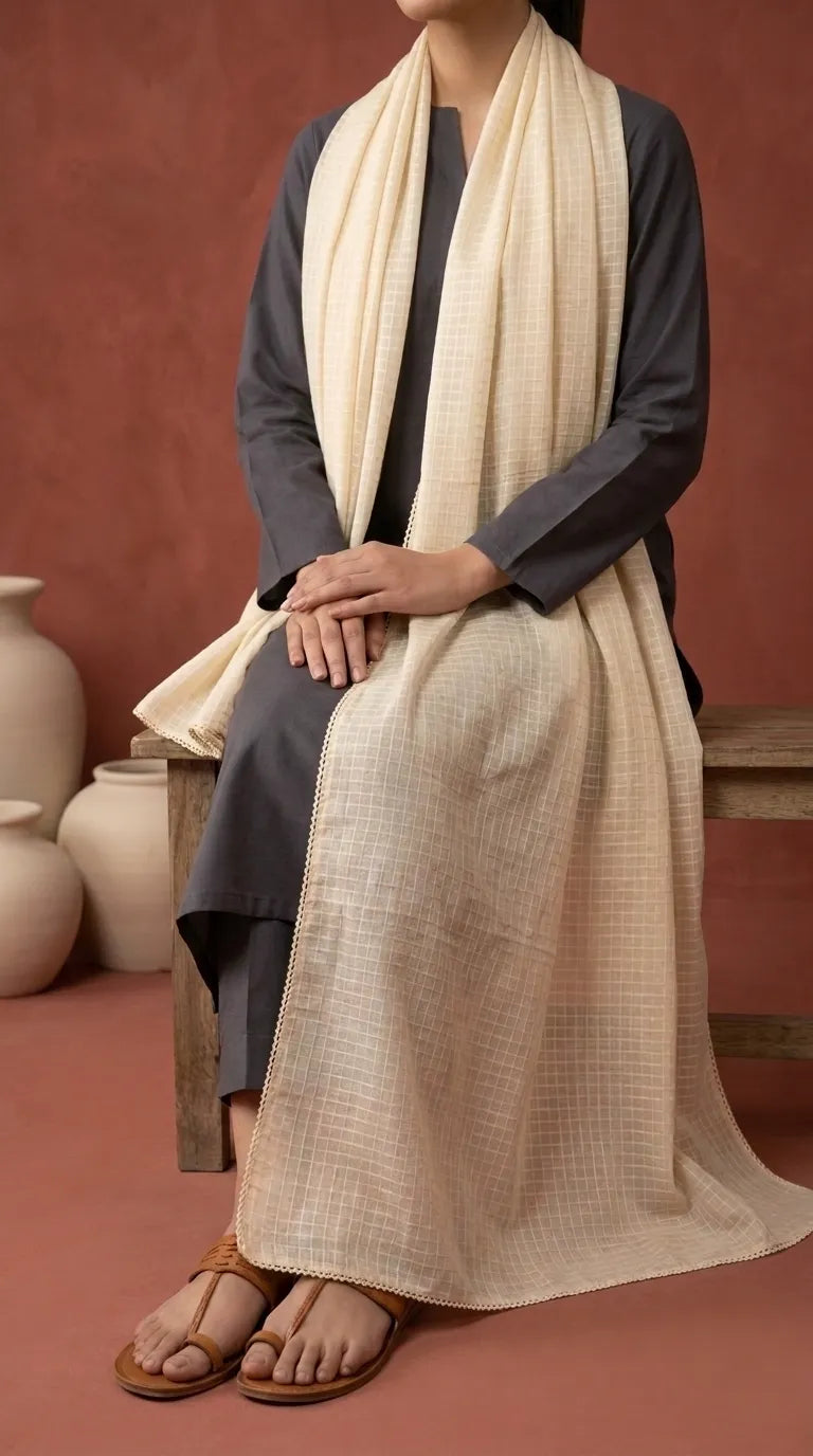 Skin Cotton Dupatta PD6174I2