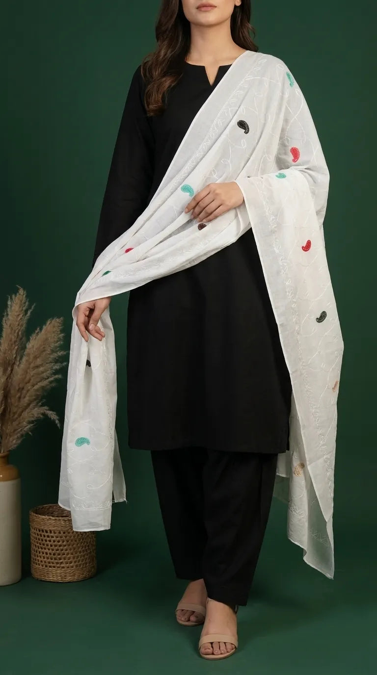 White Summer Shawl PD618409