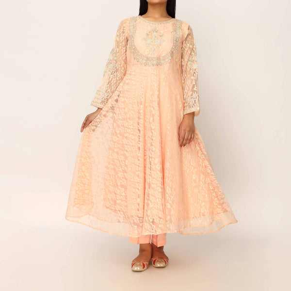 2PC- Floral Lace Net Suit PF3083