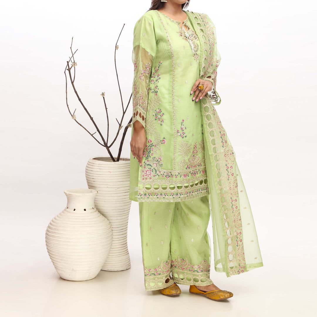 3PC- Fancy Net Suit PF4034