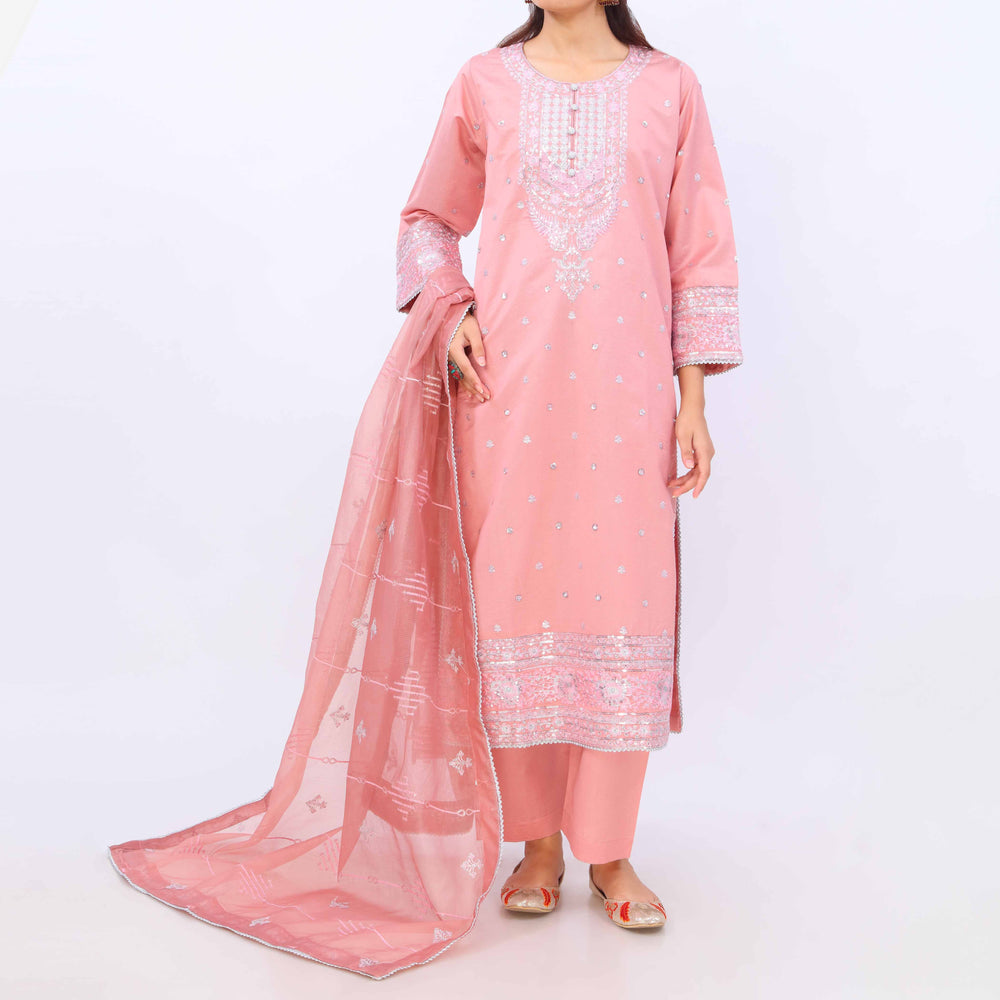 3 PC- Viscose Embellished Suit PF5048
