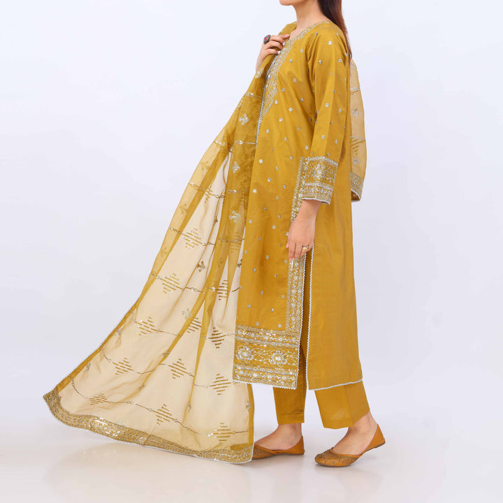 3 PC- Viscose Embellished Suit PF5049