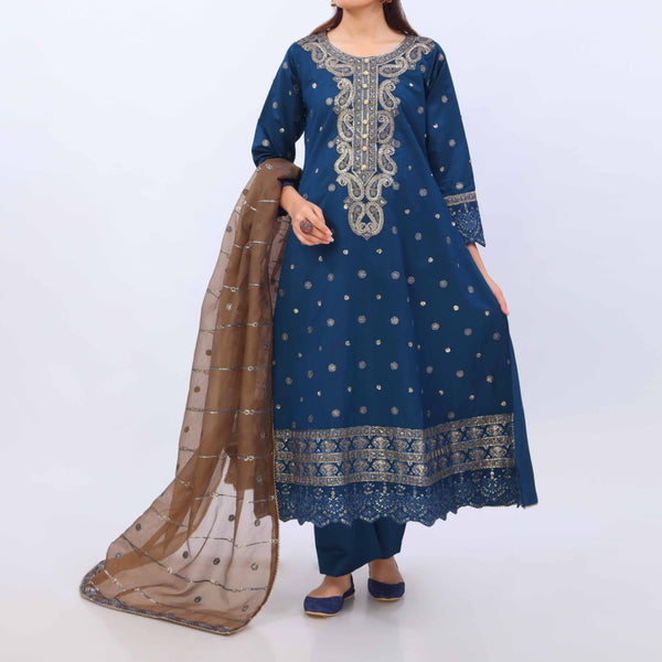 3 PC- Viscose Embellished Suit PF5112