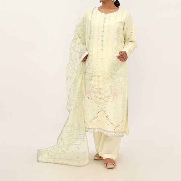 3PC- Viscose Embellished Suit PF5152