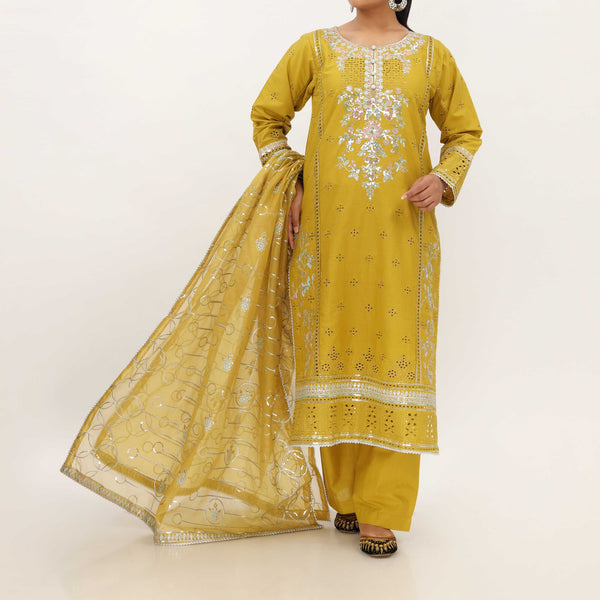 3PC- Viscose Embellished Suit PF5159