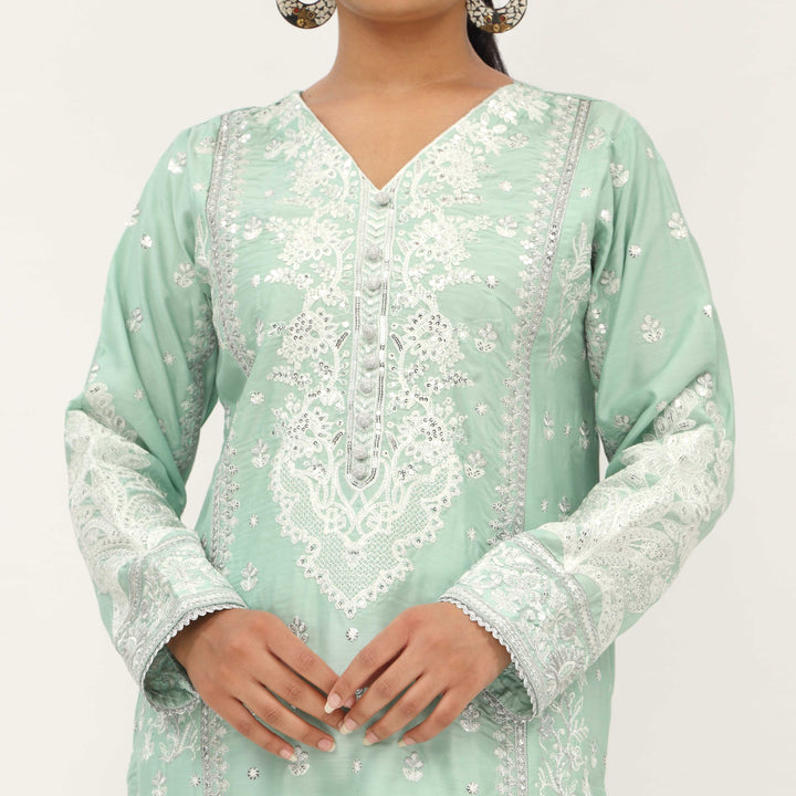 3PC- Viscose Embellished Suit PF5164