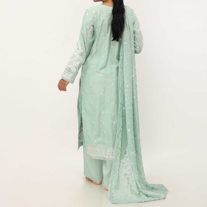 3PC- Viscose Embellished Suit PF5164