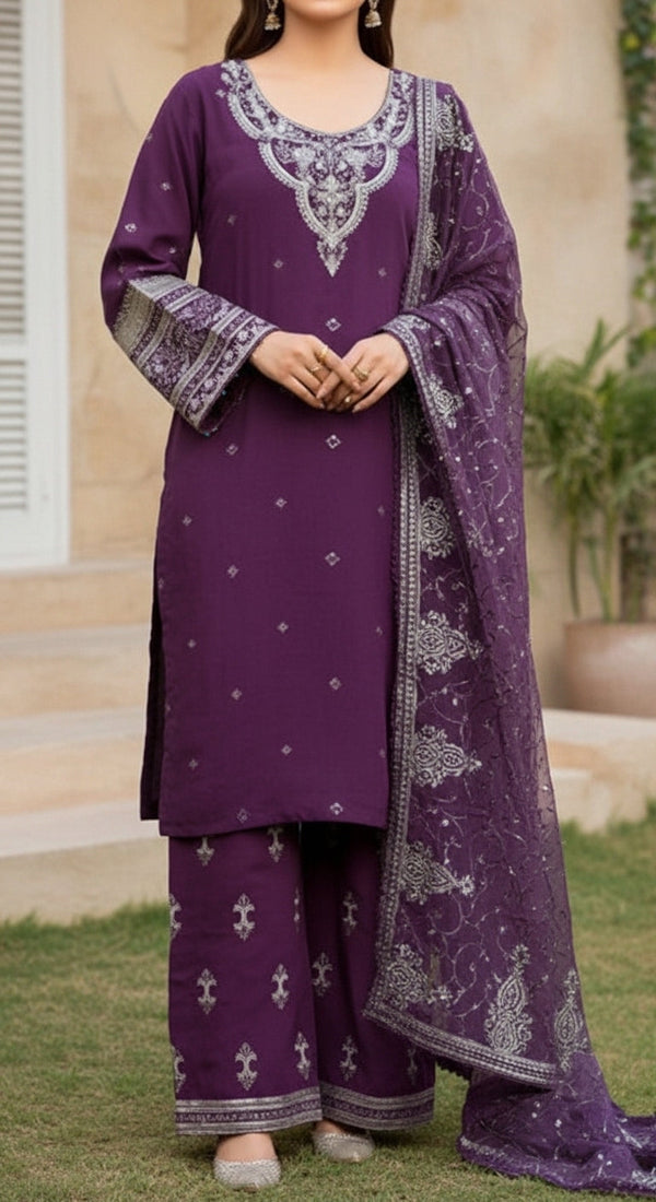 3 PC Embellished Suit PF6000