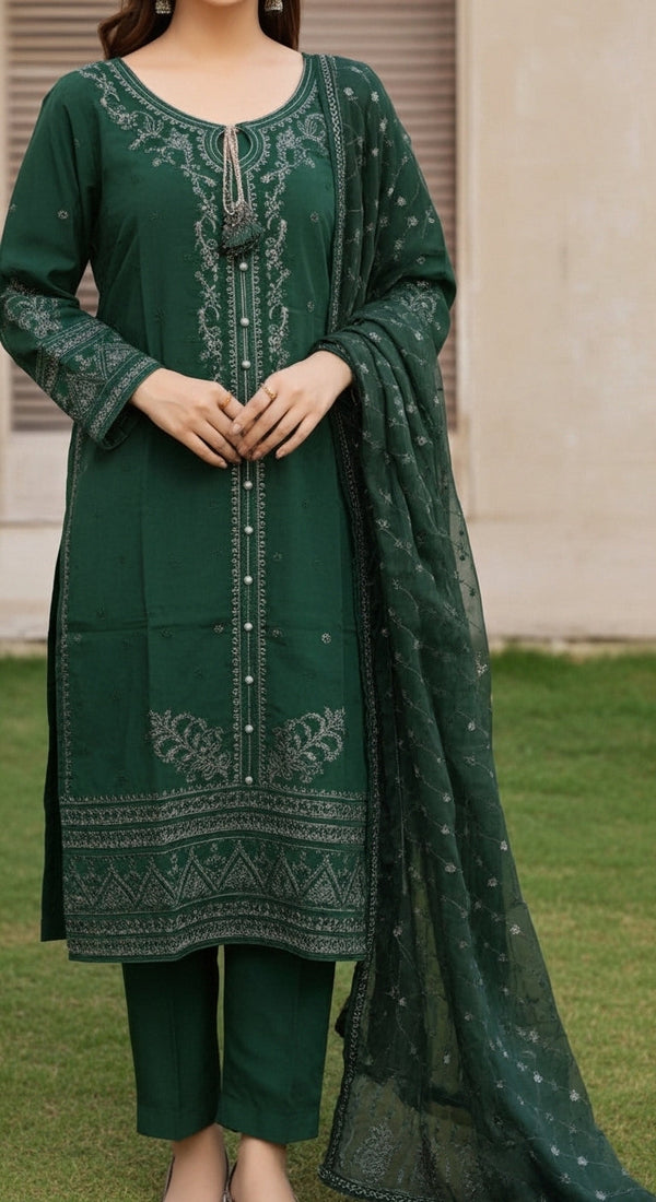 3 PC Embellished Suit PF6002