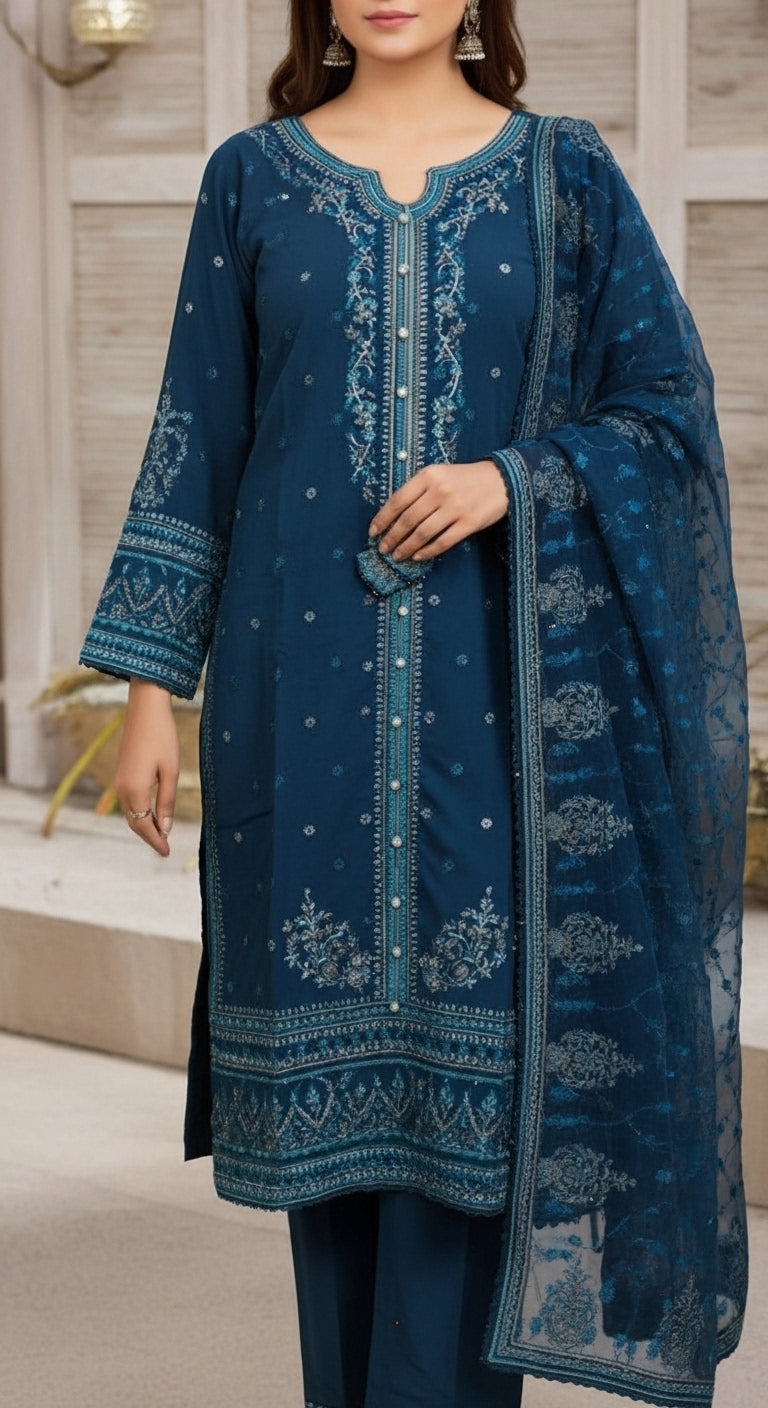 3 PC Embellished Suit PF6002