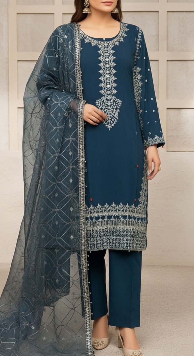 3 PC Embellished Suit PF6003