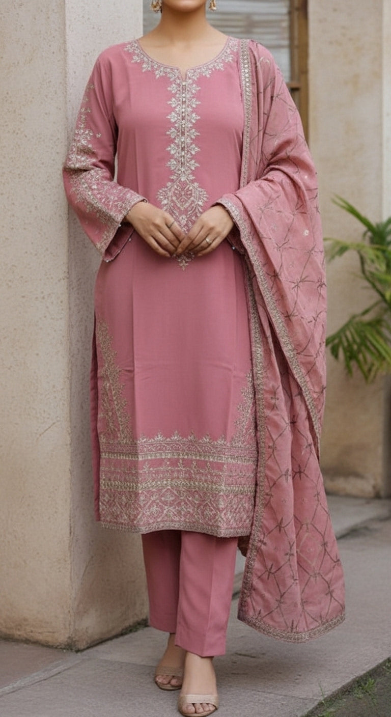 3 PC Embellished Suit PF6003