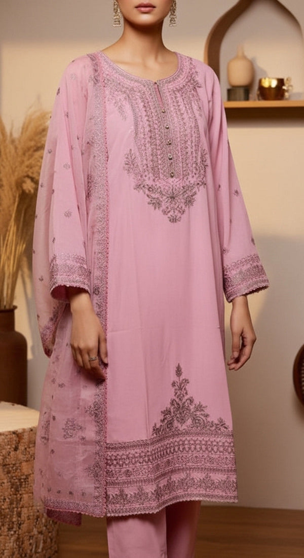 3 PC Embellished Suit PF6005