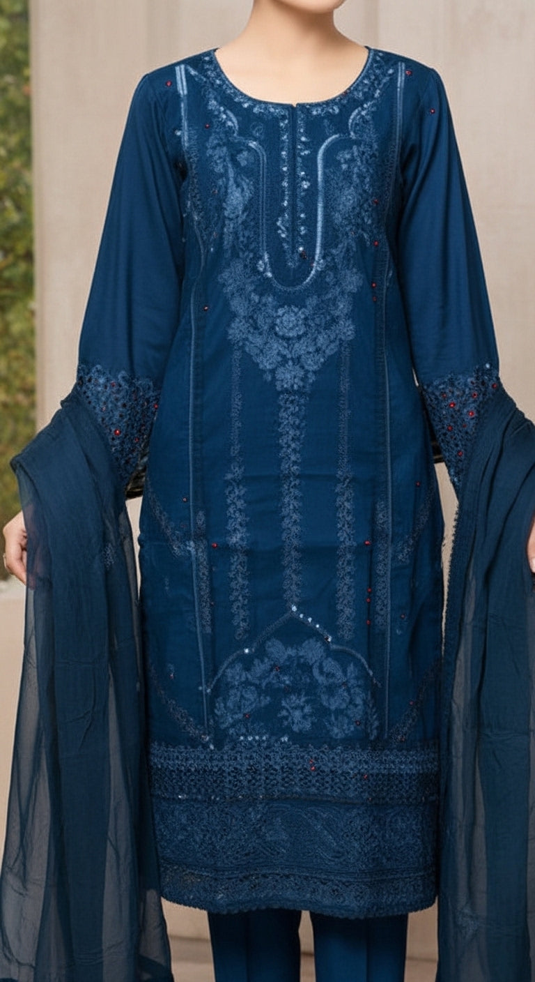 3 PC Embellished Suit PF6006